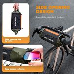 Torebka na kierownicę Rockbros W006 black green orange - 4