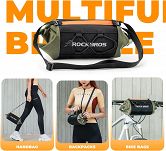Torebka na kierownicę Rockbros W006 black green orange - 7