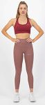 Legginsy damskie Rogelli FELICITY, brudny róż - 3