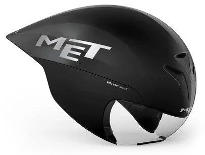 Kask czasowy MET Drone Wide Body II - black metallic glossy