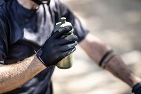 Rękawiczki MTB Rogelli ADVNTR z żelową amortyzacją dłoni, czarne - 5