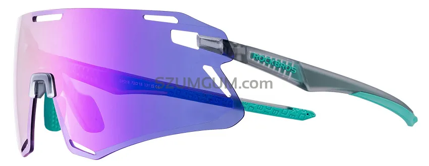 Okulary Rockbros SP318 HD - purple/green grey