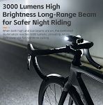 Lampka rowerowa Rockbros Front Light RHL 3000 Lumen - 9