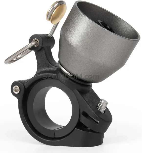 Dzwonek rowerowy Rockbros BB2504 2w1 (tryb cowbell) – titanium