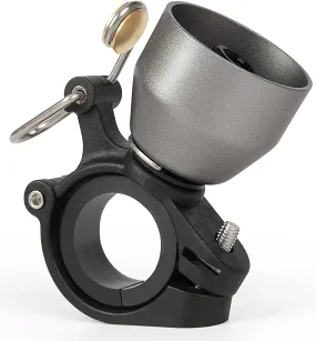 Dzwonek rowerowy Rockbros BB2504 2w1 (tryb cowbell) – titanium