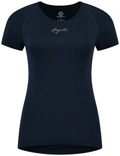 Damska funkcjonalna koszulka bezszwowa Rogelli ESSENTIAL granatowa