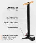 Pompka podłogowa LEZYNE STEEL FLOOR DRIVE HV - 7 BAR - 4