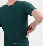 Strój triathlonowy Rogelli Florida krótki rękaw -  Czarno-Turkusowy - 8