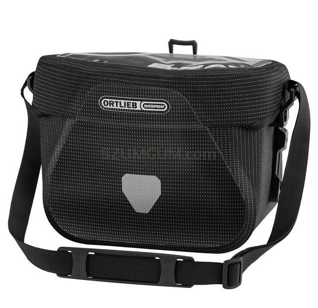 Odblaskowa torba na kierownicę Ortlieb Ultimate Six High Visibility, 6,5L- Black