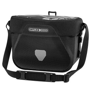 Odblaskowa torba na kierownicę Ortlieb Ultimate Six High Visibility, 6,5L- Black