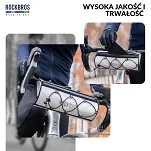 Torba rowerowa na kierownicę Rockbros Road to Sky TL002, 1,5 l, wodoodporna, biała - 10