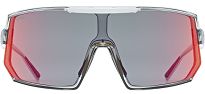 Okulary sportowe UVEX Sportstyle 235 - smoke transparent / mirror red - 2