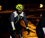 Mocno ocieplana zimowa kurtka Rogelli HI VIS  szaro-fluorowa - Rozmiar  L - 7