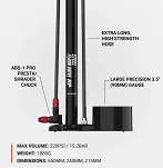 Pompka podłogowa LEZYNE STEEL FLOOR DRIVE HP - 220psi- 15 BAR - 6