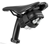 Mini torebka podsiodłowa Rockbros F006 z uchwytem na wkłady CO2 - czarno-zielona - 5