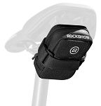 Mini torebka podsiodłowa Rockbros F006 z uchwytem na wkłady CO2 - czarno-zielona - 2