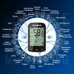 Licznik rowerowy Rockbros M1Pro Bluetooth GPS IPX6 - 2