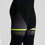 Spodnie rowerowe Rogelli HERO II z żelową wkładką, czarno-żółte odblaskowe - 6