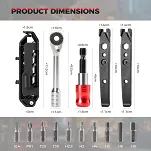 Narzędziownik wielofunkcyjny z grzechotką Rockbros 430038001 - 10w1 - 2