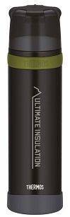 Thermos 0,9L Mountain - Termos z kubkiem do warunków ekstremalnych - Czarny