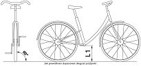 Podpórka rowerowa centralna  Pletscher Optima Flex- do kół 26 - 29