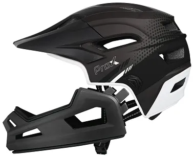Kask z odpinaną szczęką Prox CAGE II – titanium/czarny (55-62cm)