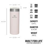 Kubek termiczny Stanley Aerolight Transit Mug 0,47 L - Cream Gloss - 4