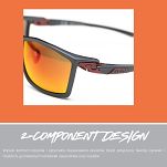 Alpina Okulary młodziezowe JUNIOR FLEXXY YOUTH HR -  Blue-red - cat 3 - 4