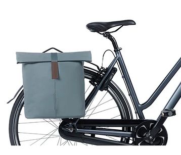 Sakwa miejska podwójna BASIL City Double Bag 32L MIK Ready  - graphite blue