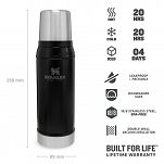 Termos stalowy Stanley LEGENDARY CLASSIC - 0,75L - Czarny - 6