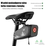 Torebka podsiodłowa z tylnym światłem Rockbros AS-141 - 5