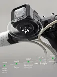 Rockbros dzwonek rowerowy z lampką 2w1 - 2