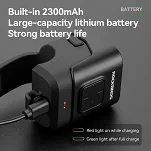 Rockbros dzwonek rowerowy z lampką 2w1 - 6