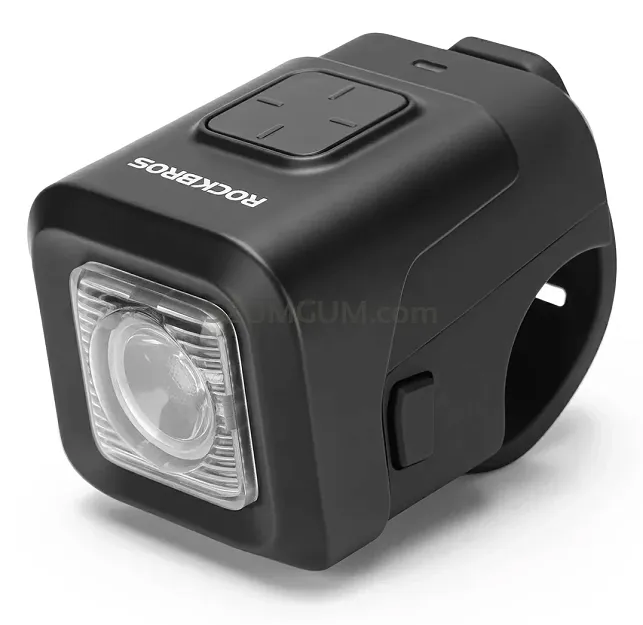 Rockbros dzwonek rowerowy z lampką 2w1