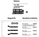 Sakwa na bagażnik Sport Arsenal 450 QF - sakwa z adapterem - 7