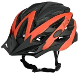 Uniwersalny kask rowerowy Prox Volt - czarno/czerwony neon - 2