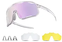 Okulary fotochromowe Rockbros SP351 - purple  (3 szyby w komplecie) - 2