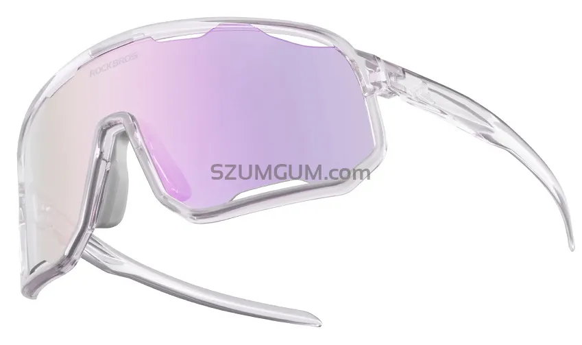 Okulary fotochromowe Rockbros SP351 - purple  (3 szyby w komplecie)