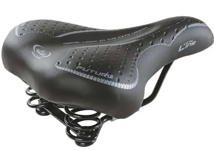 Siodło  Monte Grappa City Line Future Lady damskie - spręzyna czarne