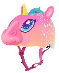 Kask dziecięcy juniorski RASKULLZ C-PREME SUPER RAINBOW CORN (48-52cm)