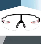 Okulary rowerowe Rockbros 10173 fotochromowe UV400 - czarno-czerwone - 4