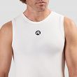 Funkcjonalne podkoszulki termiczne bez rekawów - Rogelli CORE II / 2 sztuki / białe / unisex - 7