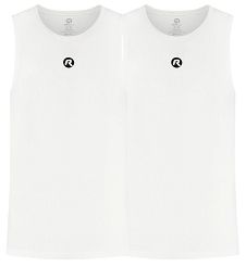 Funkcjonalne podkoszulki termiczne bez rekawów - Rogelli CORE II / 2 sztuki / białe / unisex