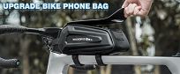 Torebka na telefon na ramę roweru - Rockbros KL001 black | 1,7L - 13