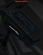 Torebka na telefon na ramę roweru - Rockbros KL001 black | 1,7L - 15