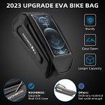 Torebka na telefon na ramę roweru - Rockbros KL001 black | 1,7L - 5