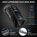 Torebka na telefon na ramę roweru - Rockbros KL001 black | 1,7L - 7