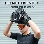 Czapka rowerowa pod kask Rockbros UPF50+ unisex – czarna - 4