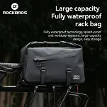 100% wodoodporna torba na bagażnik Rockbros 16L - AS-155 green - 9