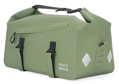 100% wodoodporna torba na bagażnik Rockbros 16L - AS-155 green
